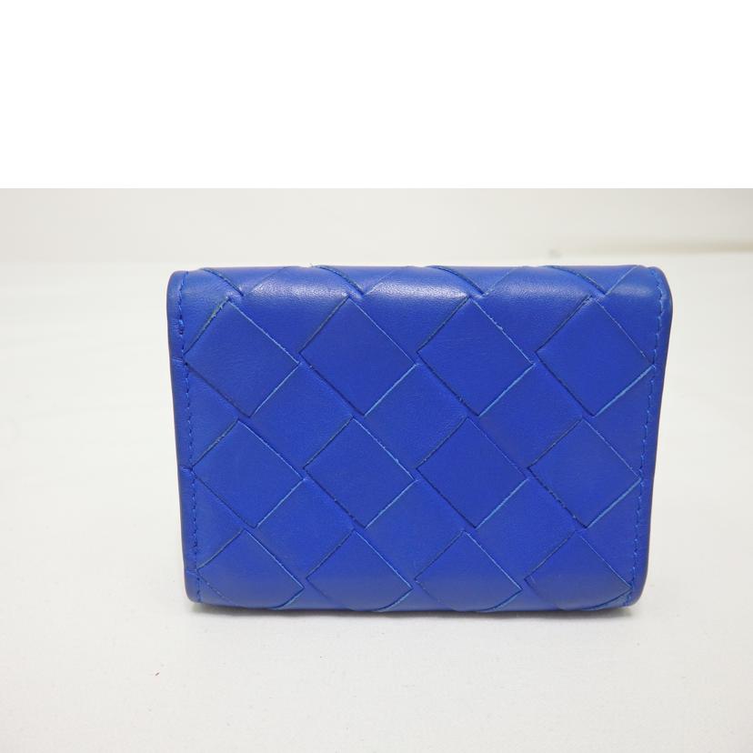 BOTTEGA　VENETA ボッテガヴェネタ/イントレチャート／3つ折り財布／青/P01715606L//ABランク/84