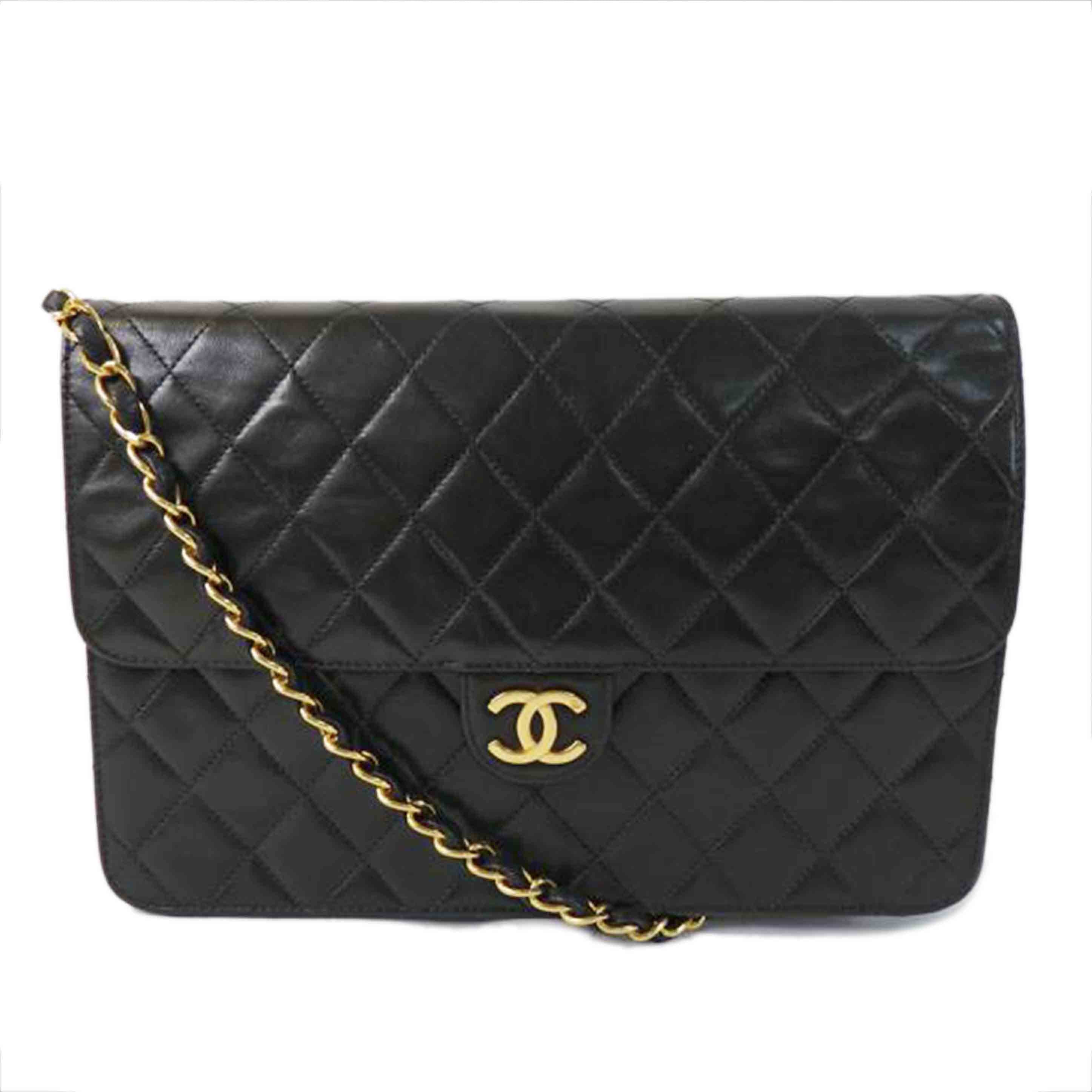 CHANEL シャネル/マトラッセプッシュロックチェーンショルダー／ゴールド金具//492****/ABランク/84