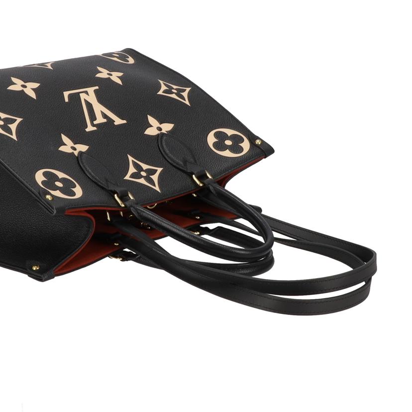 LOUIS　VUITTON ルイヴィトン/オンザゴーMM／　モノグラム・アンプラント／ブラック×ベージュ/M45495//FL0***/ABランク/91