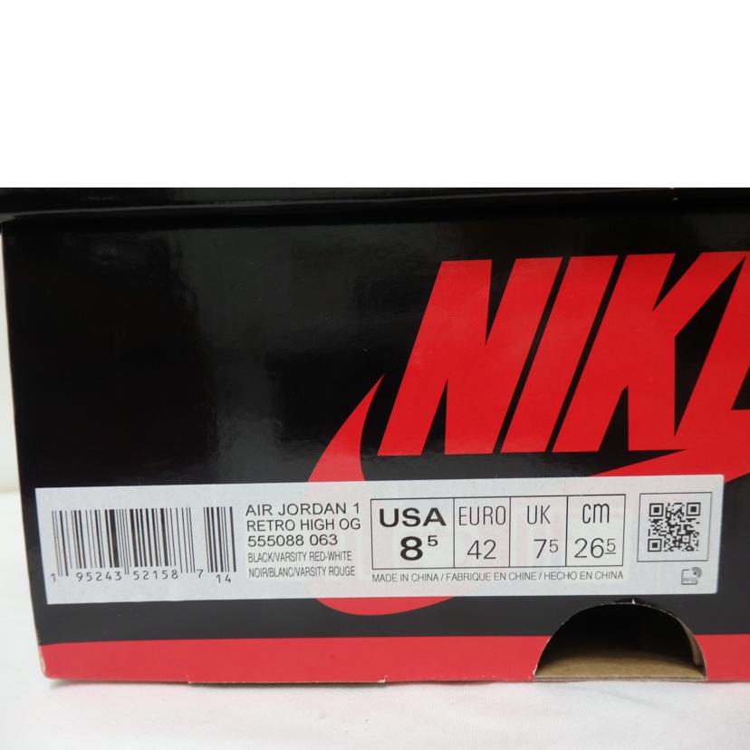 NIKE ナイキ/AIR　JORDAN1　RETRO　HIGH　OG／26．5cm/555088-063//Aランク/84