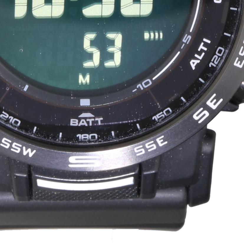 CASIO ｶｼｵ/PROTREK／クライマーライン／電波ソーラー/PRW-35Y//Aランク/75
