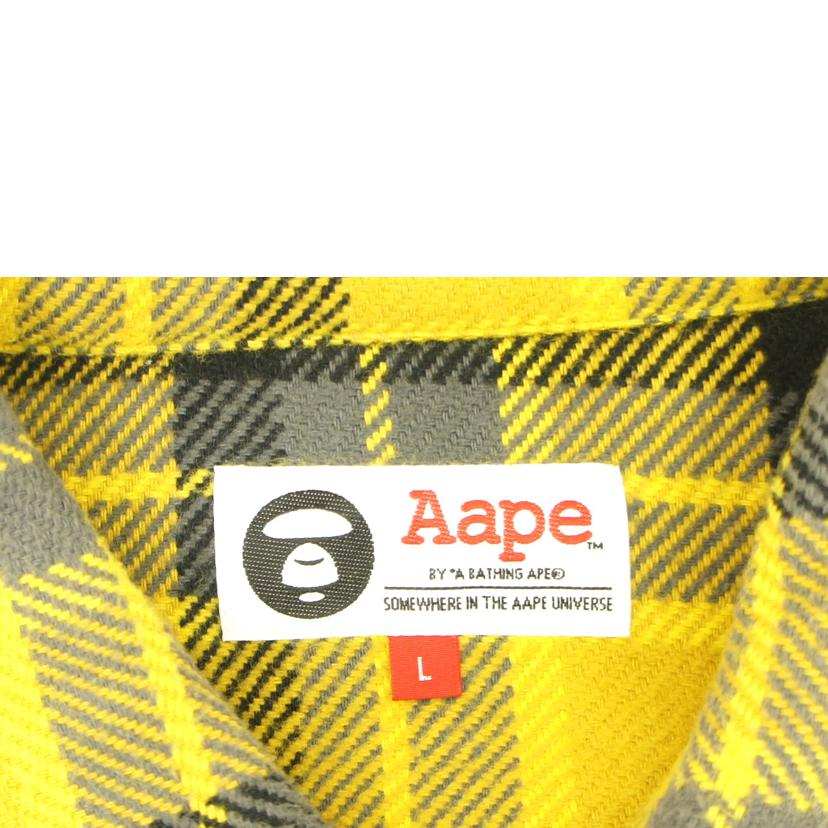 Aape エーエイプ/ネルシャツ/AAPSTM8361XXF//ABランク/75