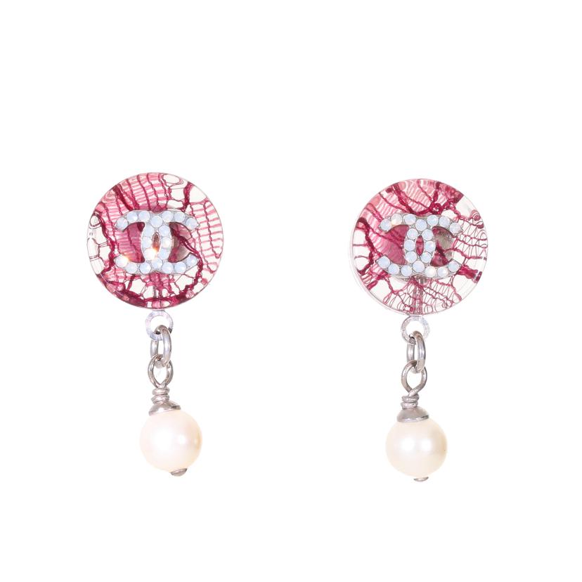 CHANEL シャネル/ココマークフェイクパールピアス//Bランク/94