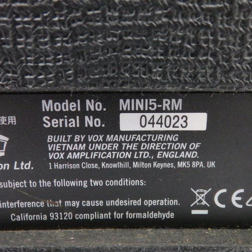 VOX VOX/ギターアンプ/MINI5-RM//044023/Bランク/77
