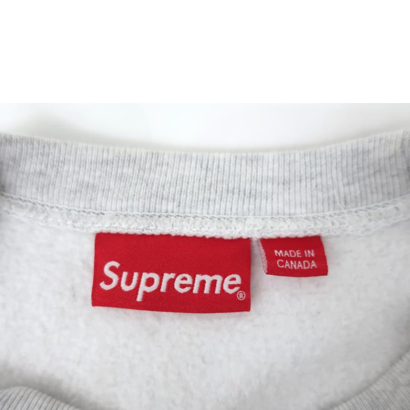 Supreme シュプリーム/ボックスロゴ　クルーネック　ライトグレー　Mサイズ//Aランク/65