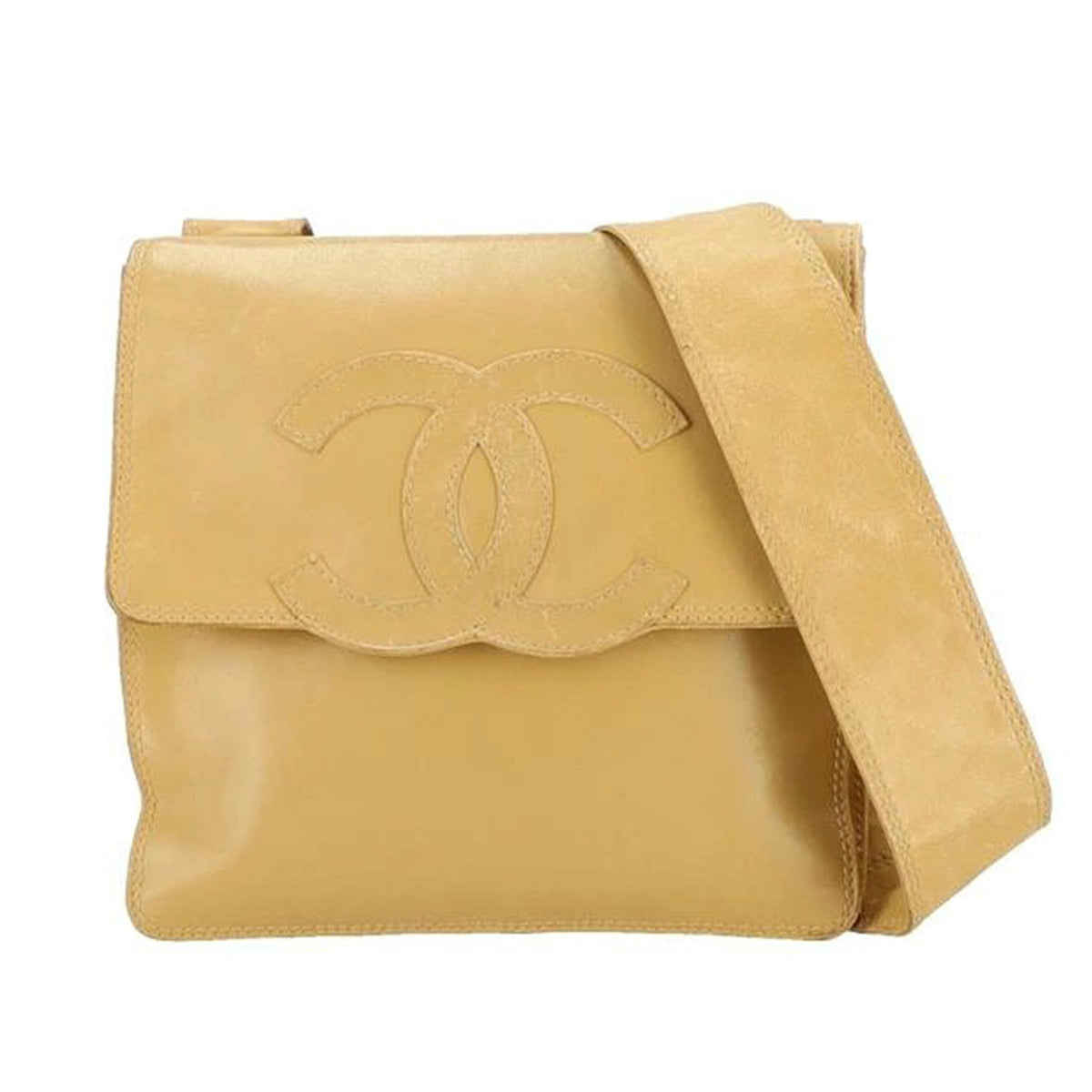 CHANEL シャネル/ココマークレザーショルダーバッグ/キャメル//599****/Bランク/75