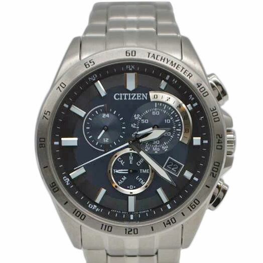 CITIZEN シチズン/エコドライブクロノグラフ電波ソーラーデイト/E610-S074321//941******/ABランク/89