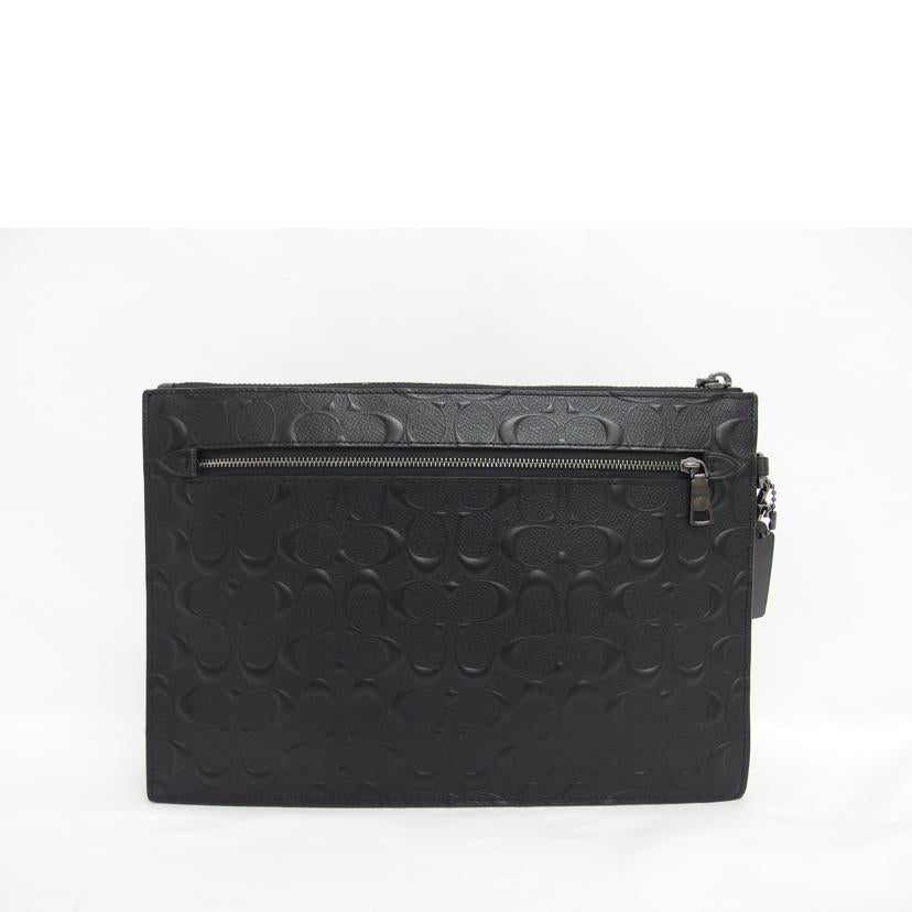 COACH コーチ/シグネチャーエンボスドクラッチバッグ／ブラック/F75914//D20**/Aランク/04