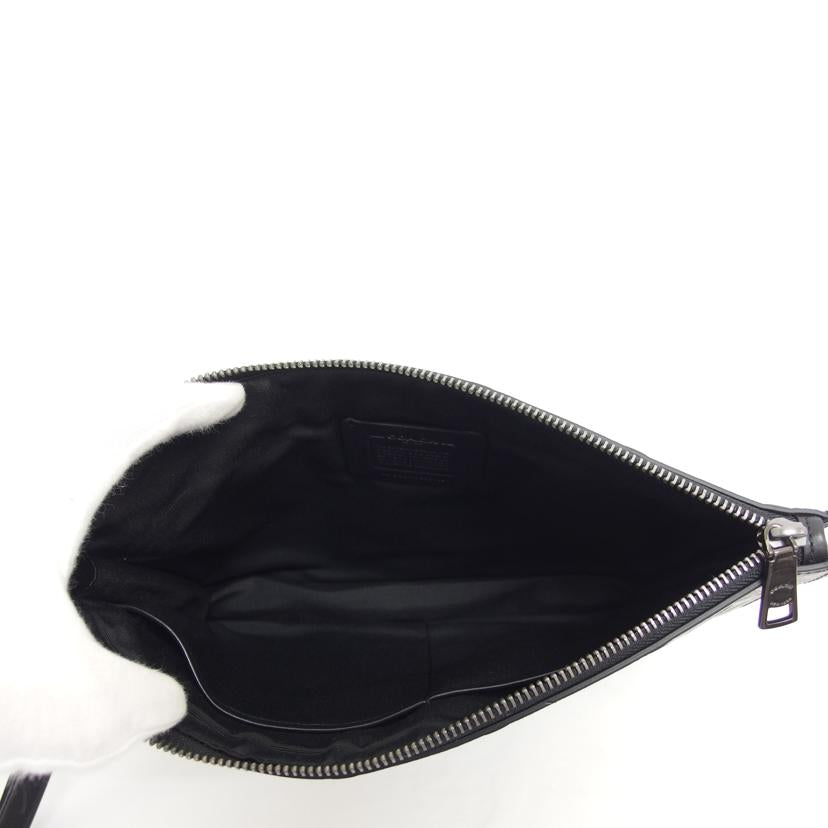 COACH コーチ/シグネチャーエンボスドクラッチバッグ／ブラック/F75914//D20**/Aランク/04