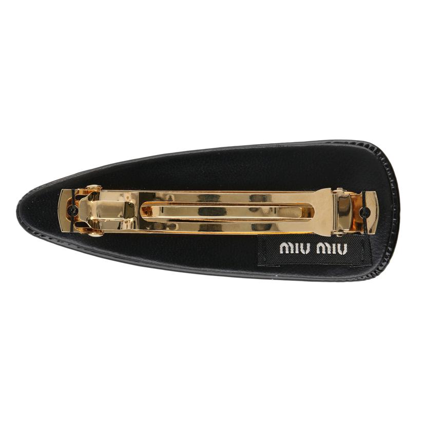 MIUMIU／31 ミュウミュウ/MIUMIU／ヘアバレッタ（大）／ブラック//Aランク/75