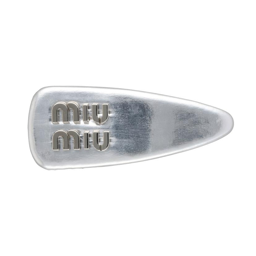 MIUMIU／31 ミュウミュウ/MIUMIU／ヘアバレッタ（小）／シルバー//Aランク/75