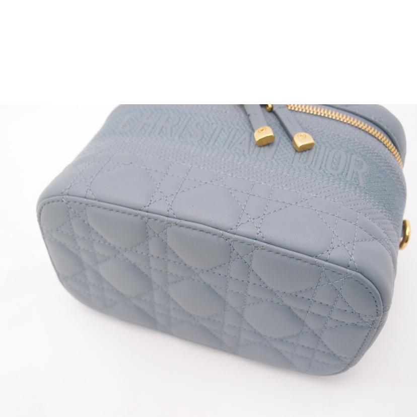 ChristianDior クリスチャンディオール/カナージュスモールバニティショルダー／ブルー系//BO1***/Aランク/69