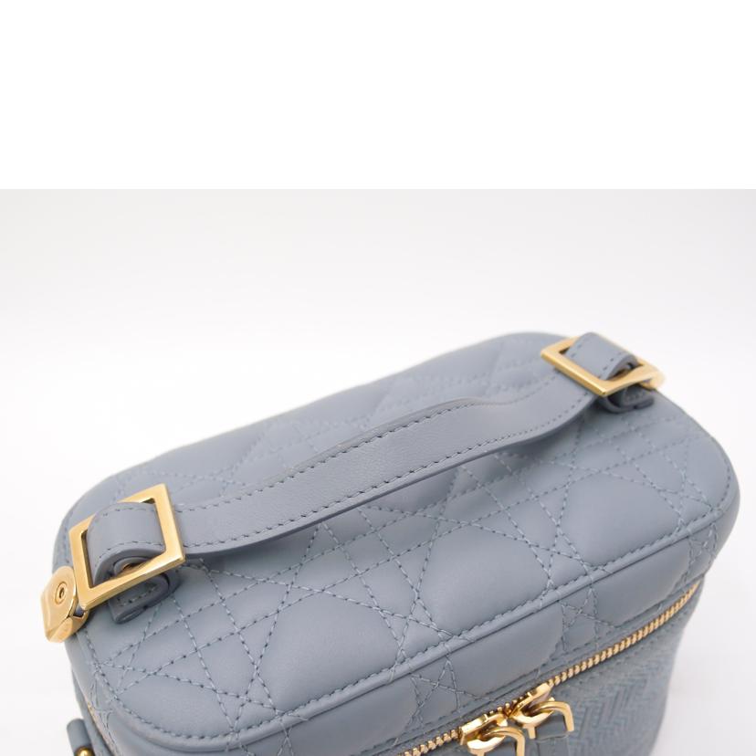 ChristianDior クリスチャンディオール/カナージュスモールバニティショルダー／ブルー系//BO1***/Aランク/69