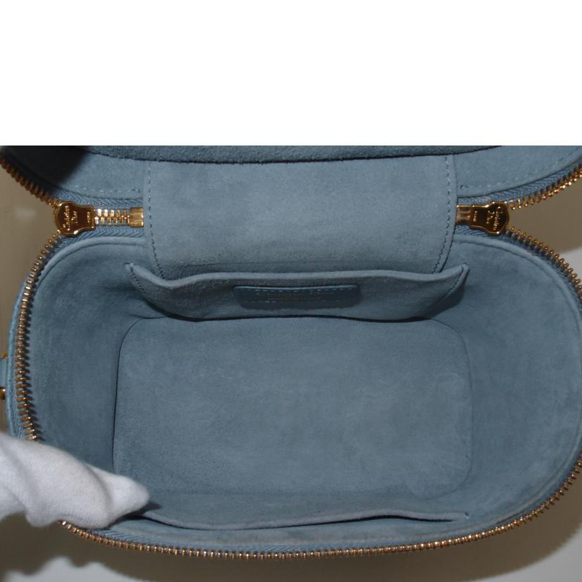 ChristianDior クリスチャンディオール/カナージュスモールバニティショルダー／ブルー系//BO1***/Aランク/69