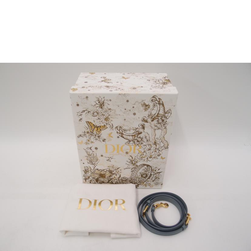 ChristianDior クリスチャンディオール/カナージュスモールバニティショルダー／ブルー系//BO1***/Aランク/69