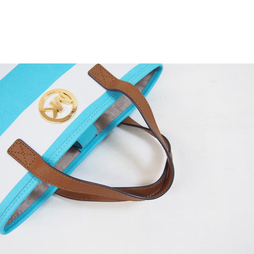 MICHAEL　KORS マイケルコース/ボーダーミニレザートート/35T5GVST1L//Aランク/71