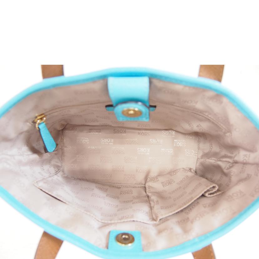 MICHAEL　KORS マイケルコース/ボーダーミニレザートート/35T5GVST1L//Aランク/71