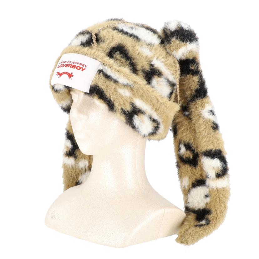 CHARLES　JEFFREY　LOVERBOY チャールズジェフリーラヴァーボーイ/ニットキャップ　rabbit　アニマル//Aランク/75