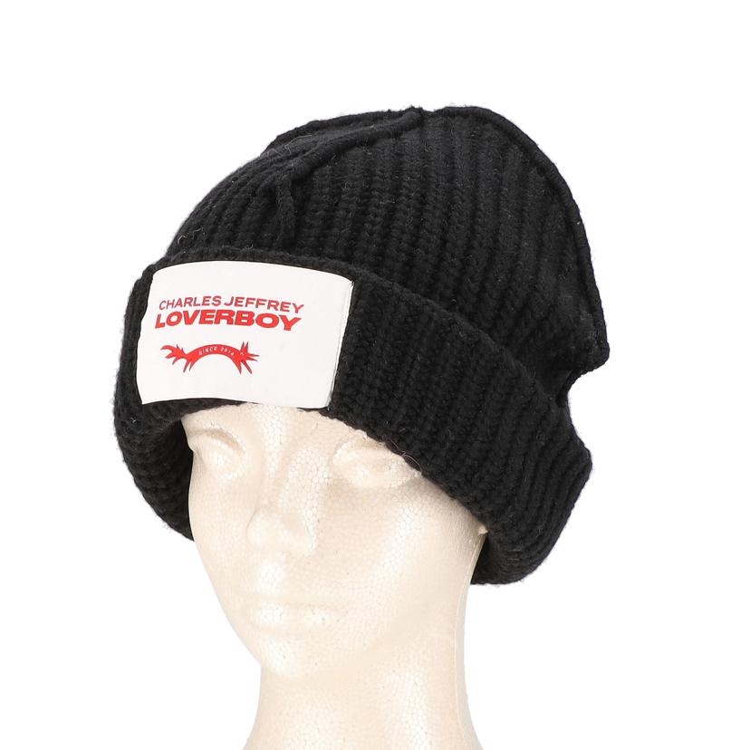CHARLES　JEFFREY　LOVERBOY チャールズジェフリーラヴァーボーイ/ニットキャップ　ウールブラック//Aランク/75