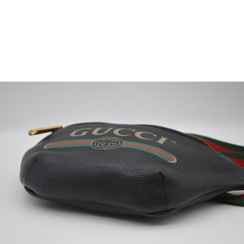 GUCCI グッチ/ウェブロゴプリントスモールベルトバッグ/527792//467***/SAランク/89