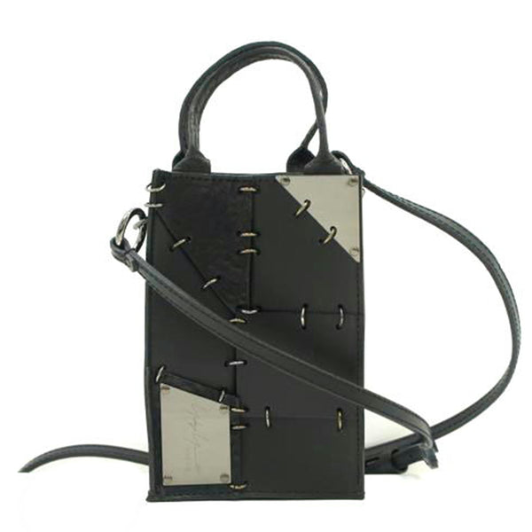 ヨウジヤマモト ☆ 美品 キャンバス ショルダーバッグ ヨウジヤマモト シグネチャーロゴキャンバス ショルダーバッグ