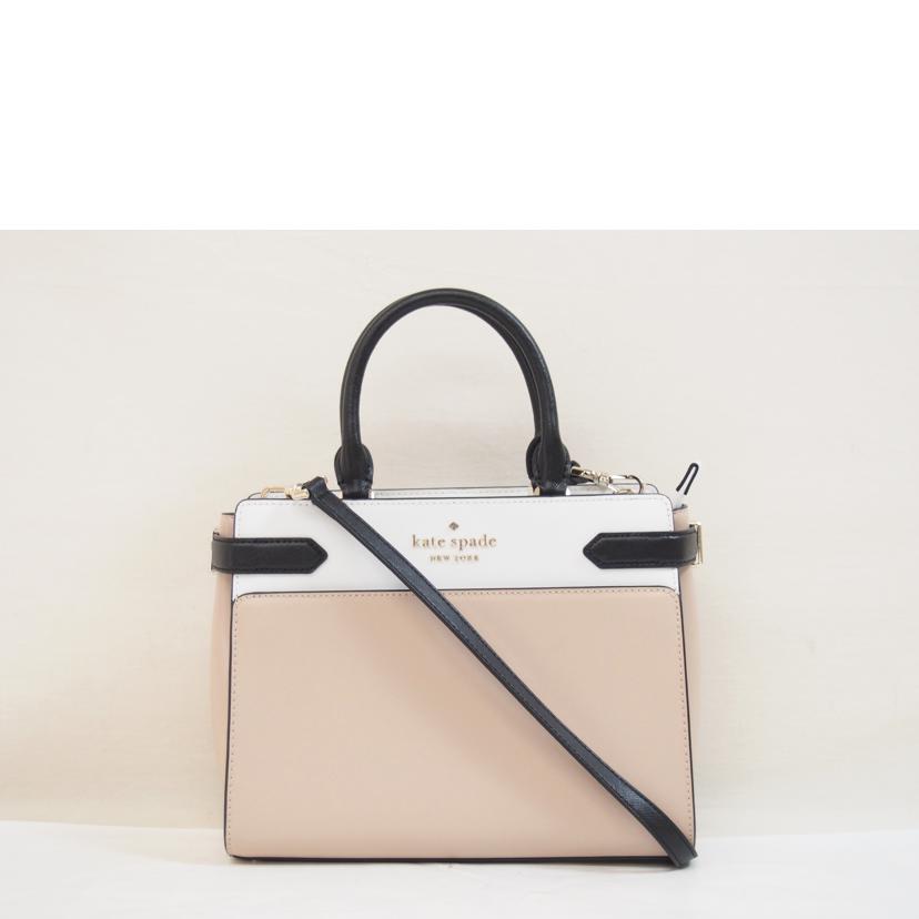 kate　spade ケイトスペード/レザーカラーブロックミディアムサッチェル/WKRU6962//Aランク/71