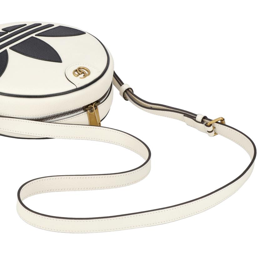 GUCCI×adidas グッチ×アディダス/グッチ×アディダスGGマーモントレザーショルダー／ホワイト/702626//520***/Aランク/75