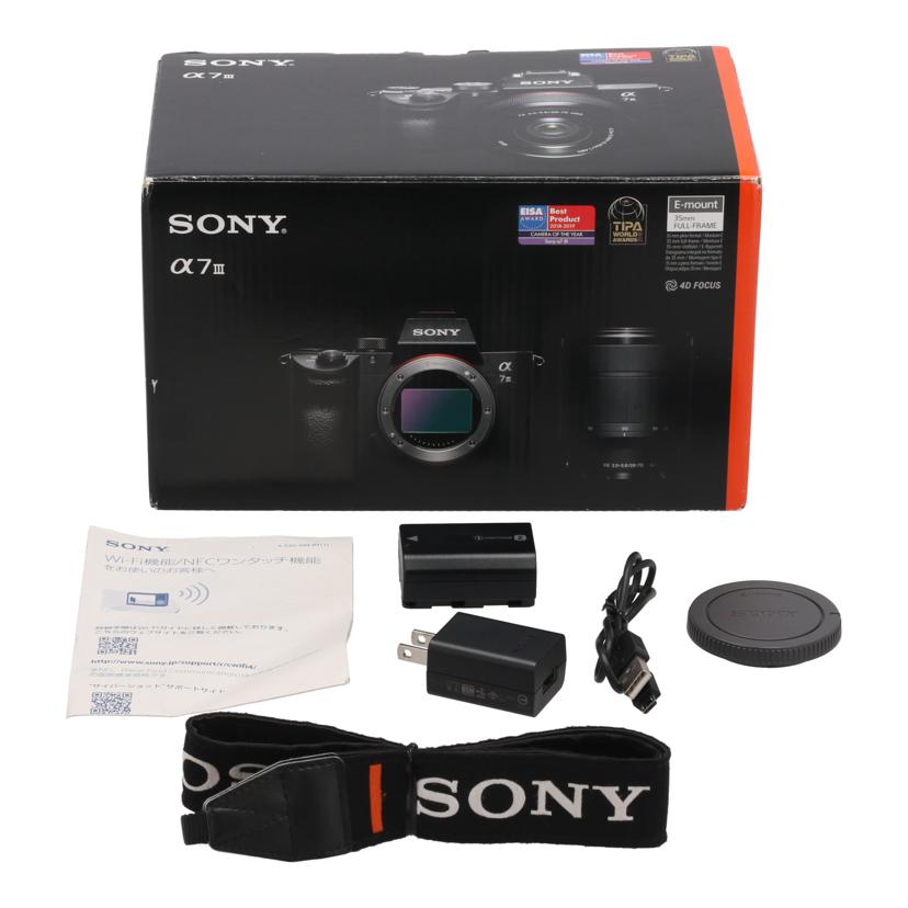 SONY　 ソニー　/ミラーレス一眼　レンズキット／α7　III/ILCE-7M3K//30718710/Bランク/24