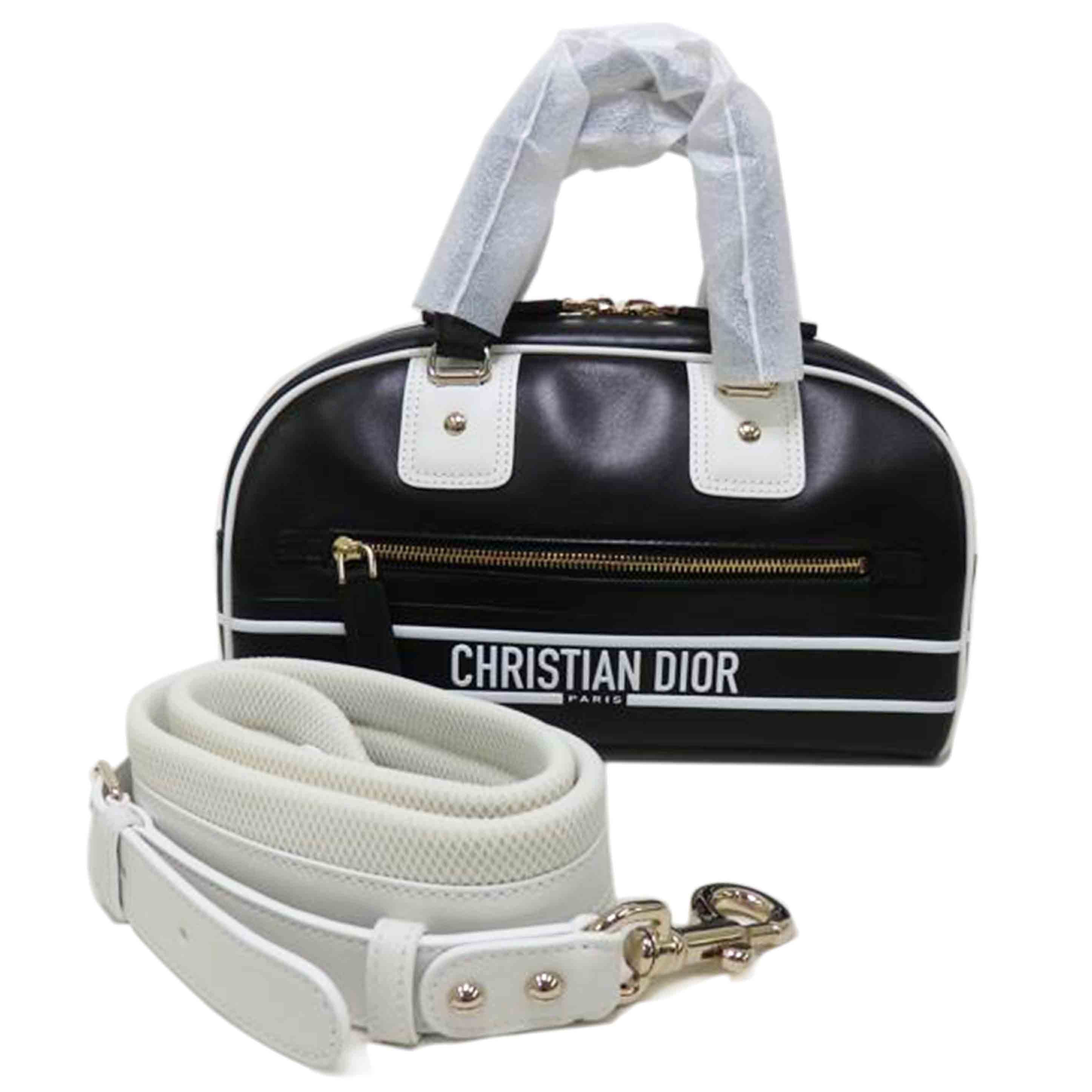 Christian　Dior クリスチャンディオール/VIBE／ヴァイブスモールボウリングハンドバッグ／黒×白/M6209OOBR//85-*******/SAランク/84