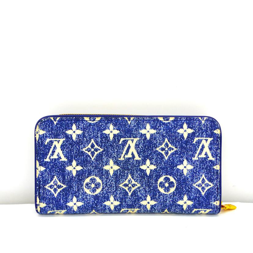 LOUIS VUITTON ルイヴィトン/モノグラムデニム ジッピー・ウォレットモノグラムデニム/ジャガードブルー/M81226//RFI*/Aランク/75