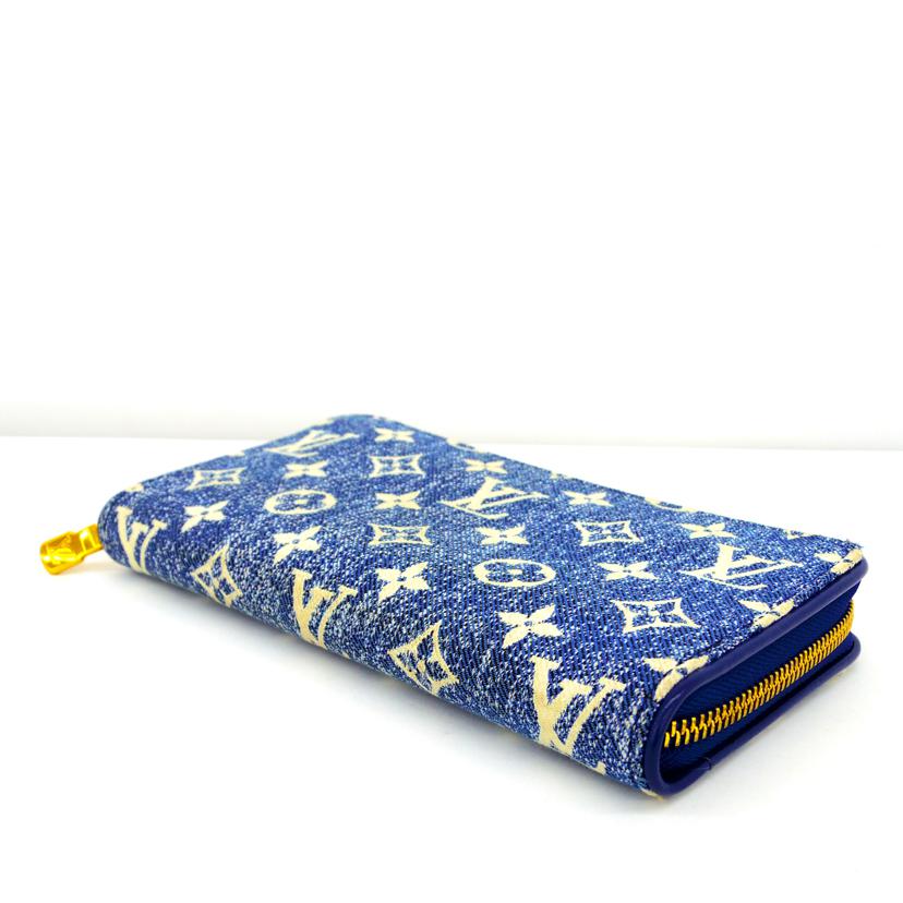 LOUIS VUITTON ルイヴィトン/モノグラムデニム ジッピー・ウォレットモノグラムデニム/ジャガードブルー/M81226//RFI*/Aランク/75