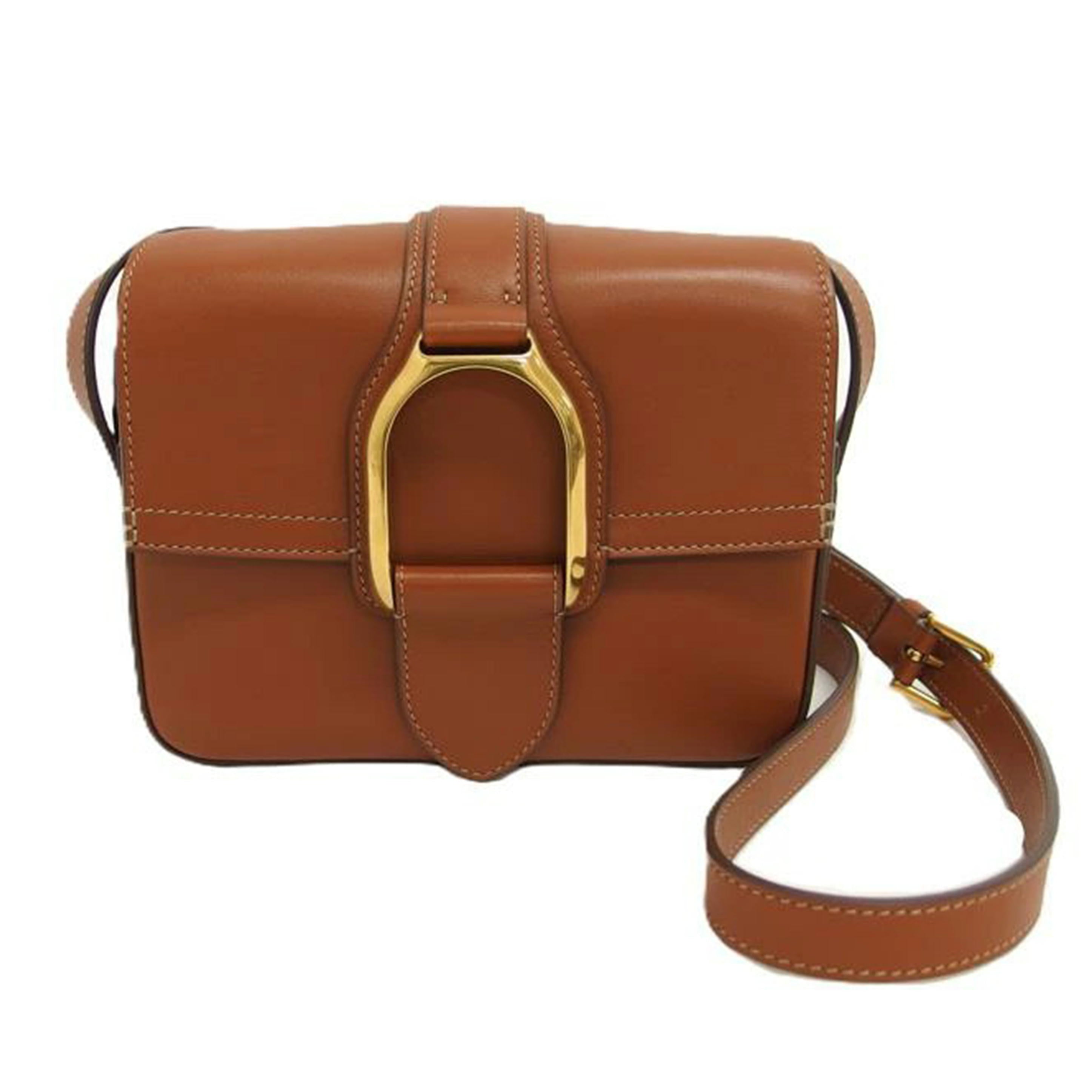 Ralph　Lauren ラルフローレン/ウェリントン　クロスボディショルダーバッグ／キャメル/00018432//435856523005/Aランク/04