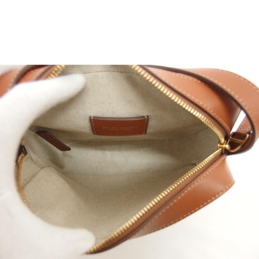 Ralph　Lauren ラルフローレン/ウェリントン　クロスボディショルダーバッグ／キャメル/00018432//435856523005/Aランク/04