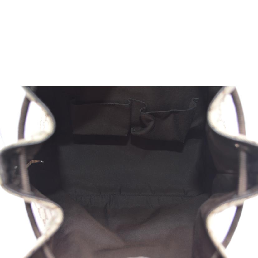 GUCCI グッチ/GGキャンバスドローストリングレザーリュックサック/449175//527***/Aランク/89