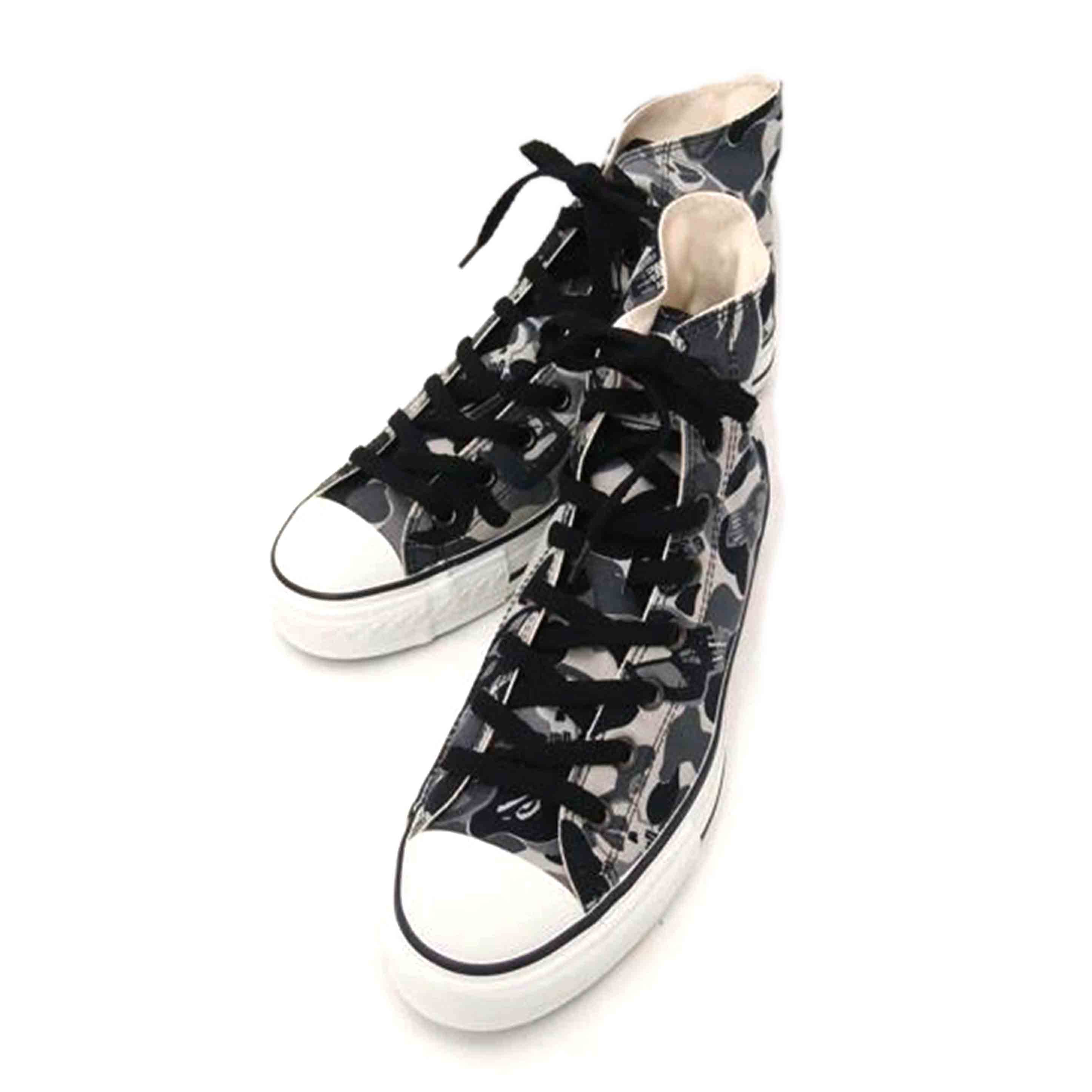 A　BATHING　APE×STUSSY　 アベイシングエイプ×ステューシー/カモフラハイカットスニーカー//SAランク/69