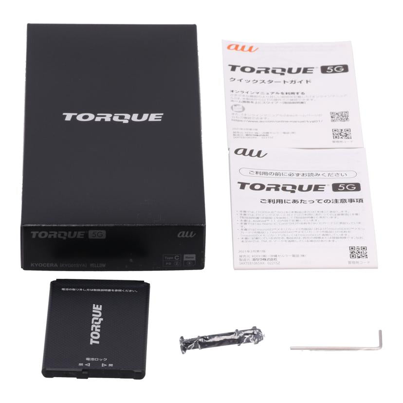 KYOCERA　au 京セラ　/タフネススマートフォン／TORQUE　5G　128GB/KYG01//978771500610/Bランク/82