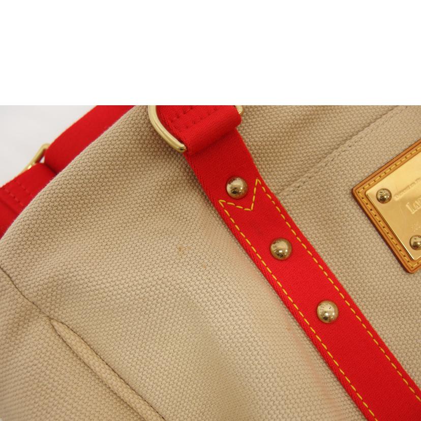 LOUIS　VUITTON ルイヴィトン/アンティグア・サックウィークエンド／ベージュ×レッド/M40029//FL0***/Bランク/04
