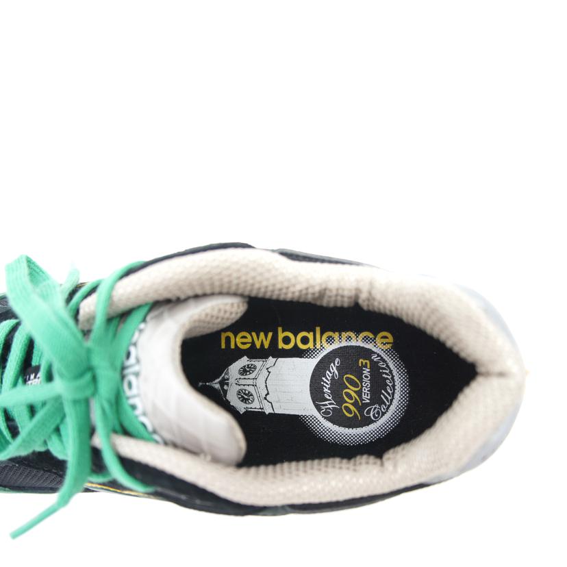 new　balance ニューバランス/990V3ブラック／グリーン／イエロー/M990CP3//SAランク/75