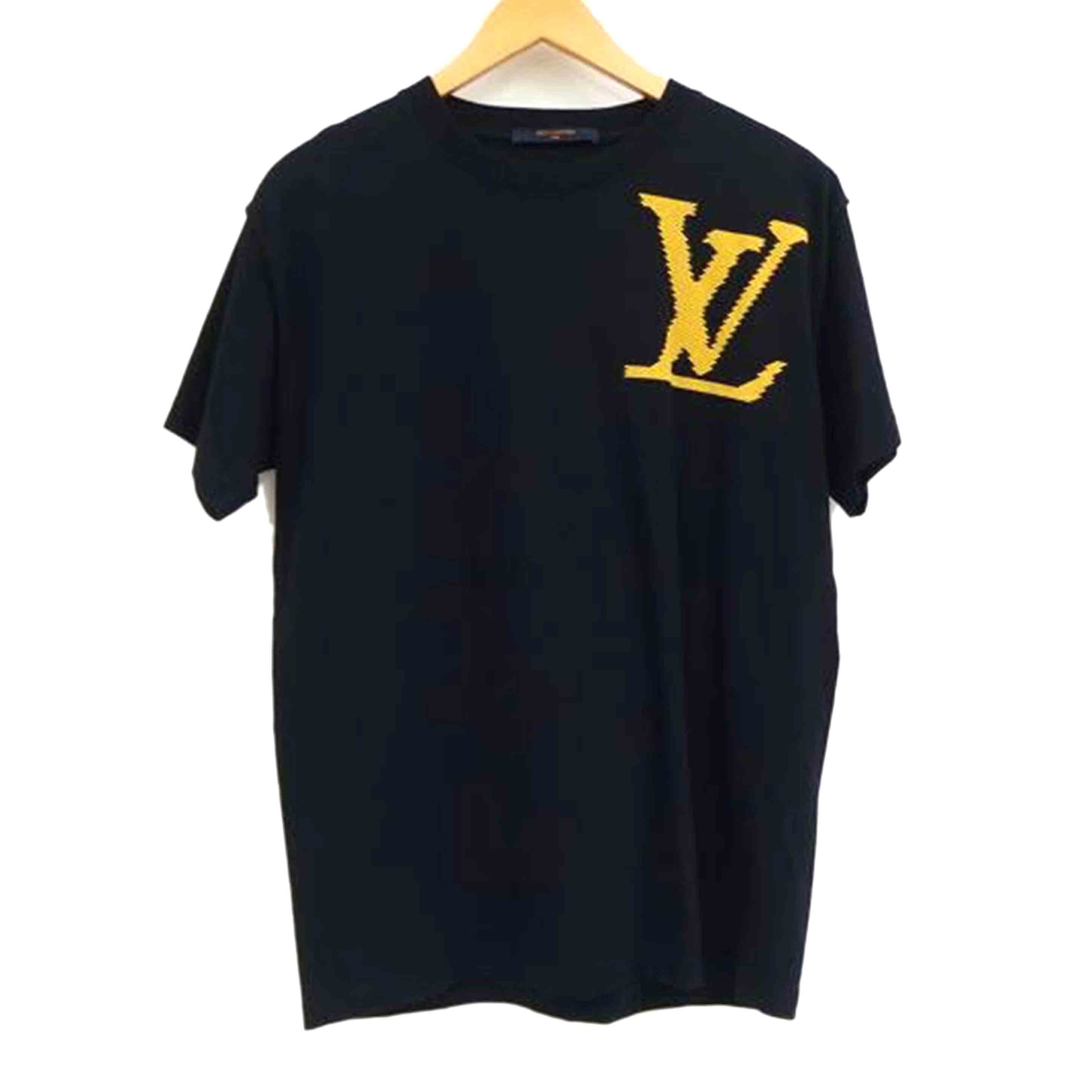 LOUIS　VUITTON ﾙｲｳﾞｨﾄﾝ/LVロゴブリックプリントT／ブラック/RM191 LVO HGY97W//ABランク/82