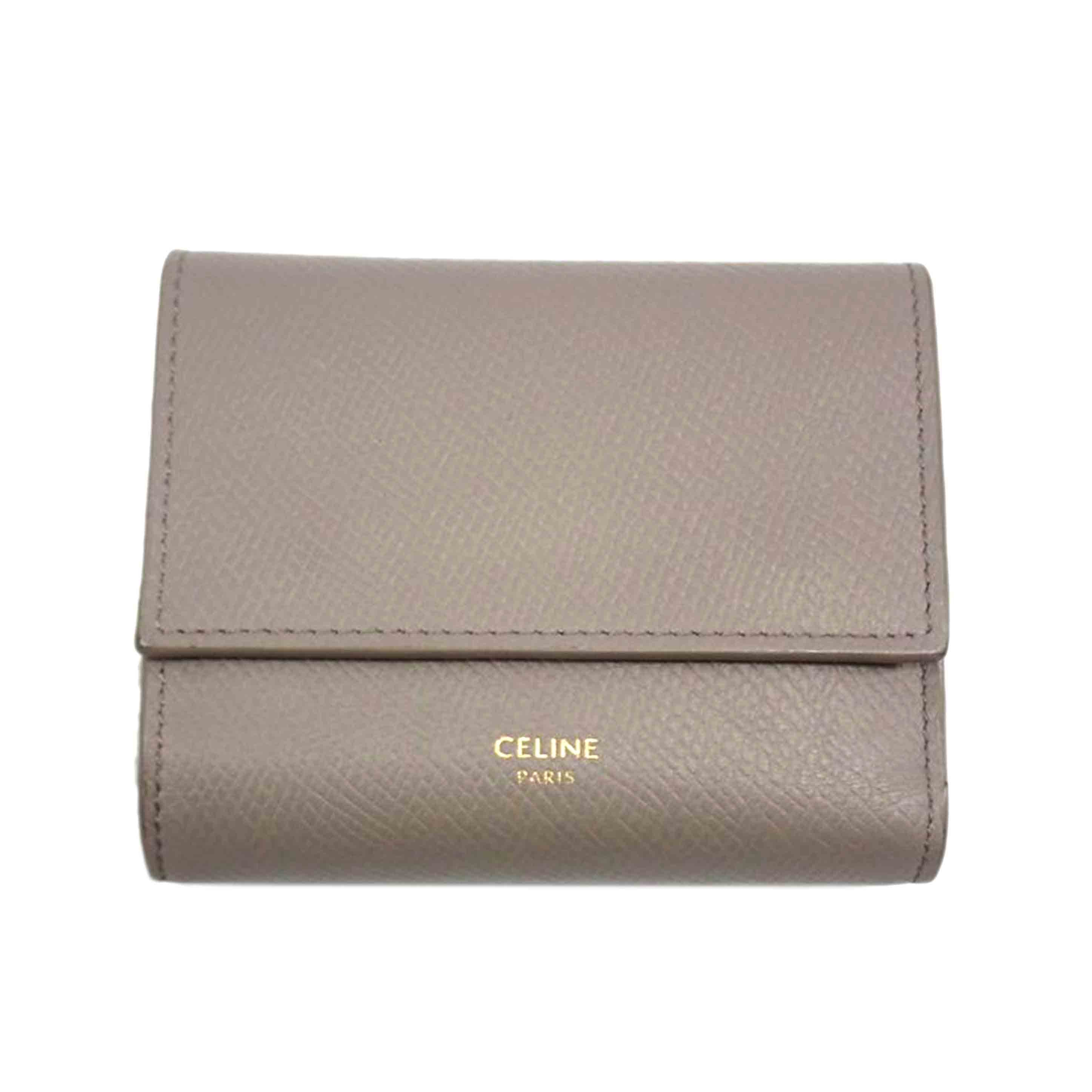 CELINE CELINE/レザーコンパクトウォレット//Bランク/62