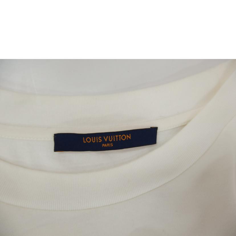 LOUIS　VUITTON ﾙｲｳﾞｨﾄﾝ/LVフロウティングプリントT／ホワイト/RM211 NPG HKY86W//ABランク/82