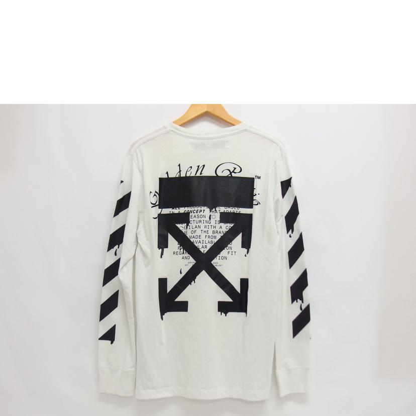 OFF－WHITE オフホワイト/DRIPPING　ARROWS／長袖Tシャツ/OMAB001R20185005//Bランク/04