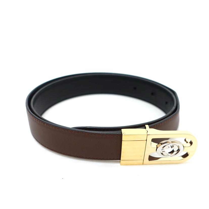 GUCCI グッチ/◇インターロッキングGリバーシブルベルト/547734//493***/Bランク/88