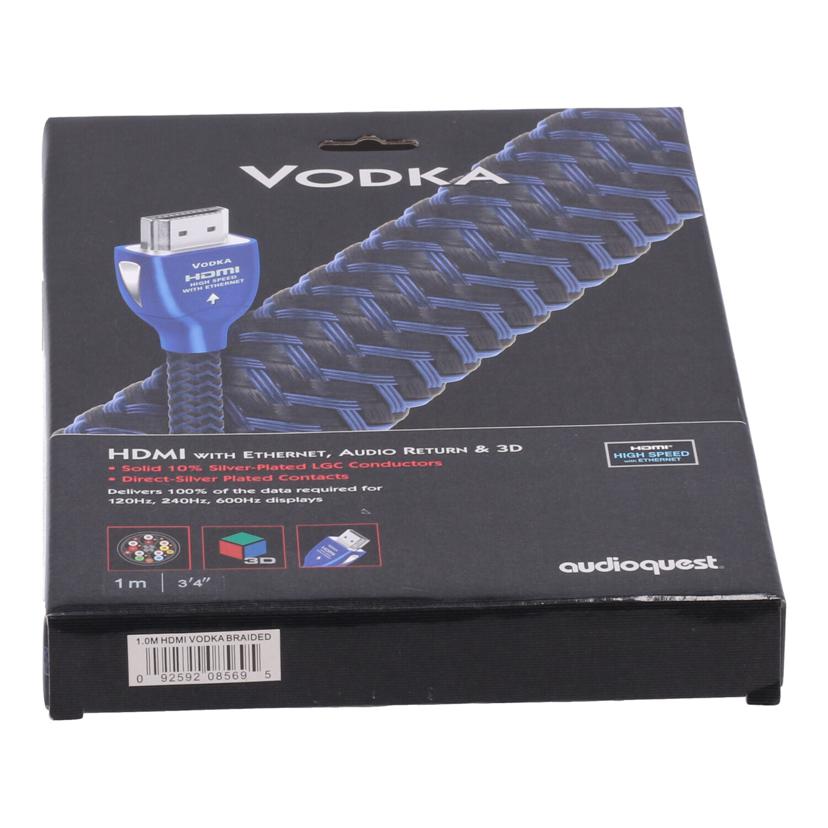 AudioQuest　 オーディオクエスト/HDMIケーブル/Vodka HDMIｹｰﾌﾞﾙ 1m//JAN0092592085695/ABランク/82