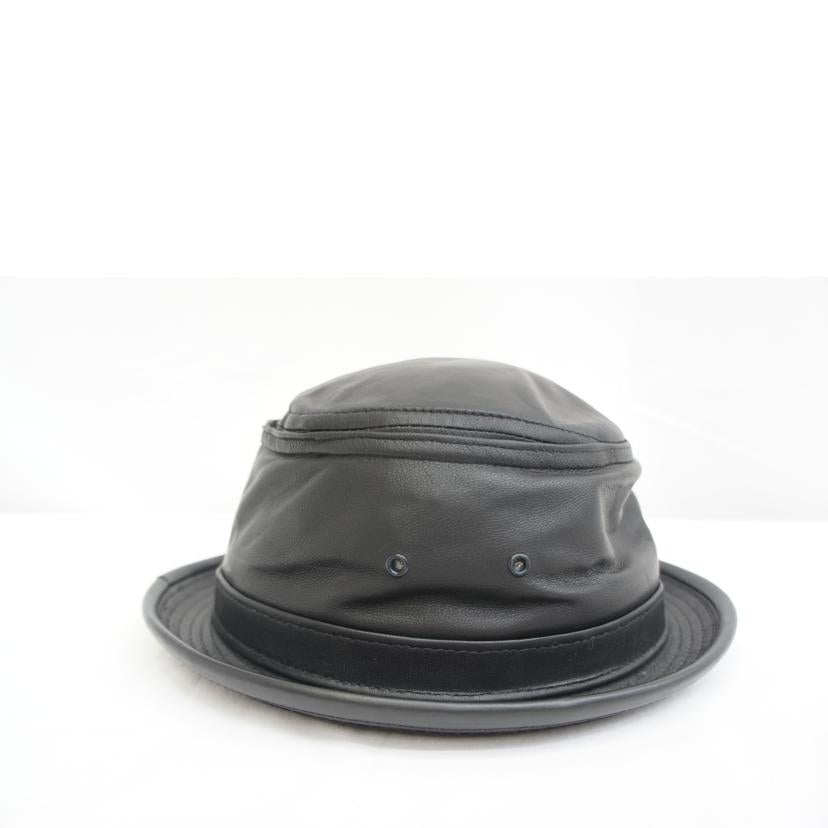 NEW YORK HAT ニューヨークハット/ラムスキンスティンジーポークパイハット//サイズ L(約58cm)/Bランク/05