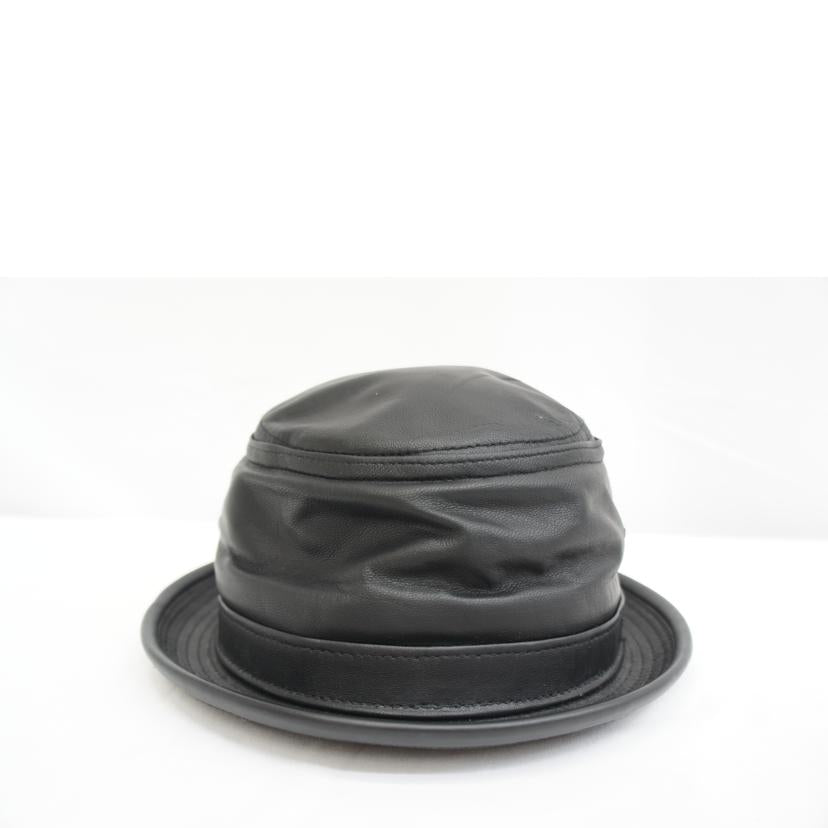 NEW YORK HAT ニューヨークハット/ラムスキンスティンジーポークパイハット//サイズ L(約58cm)/Bランク/05