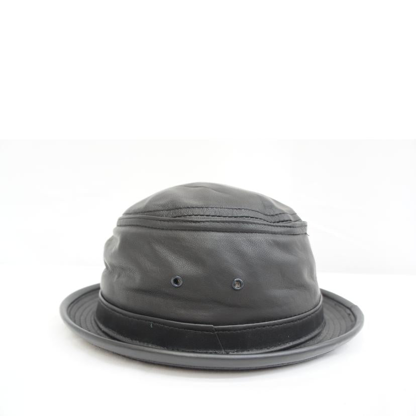 NEW YORK HAT ニューヨークハット/ラムスキンスティンジーポークパイハット//サイズ L(約58cm)/Bランク/05