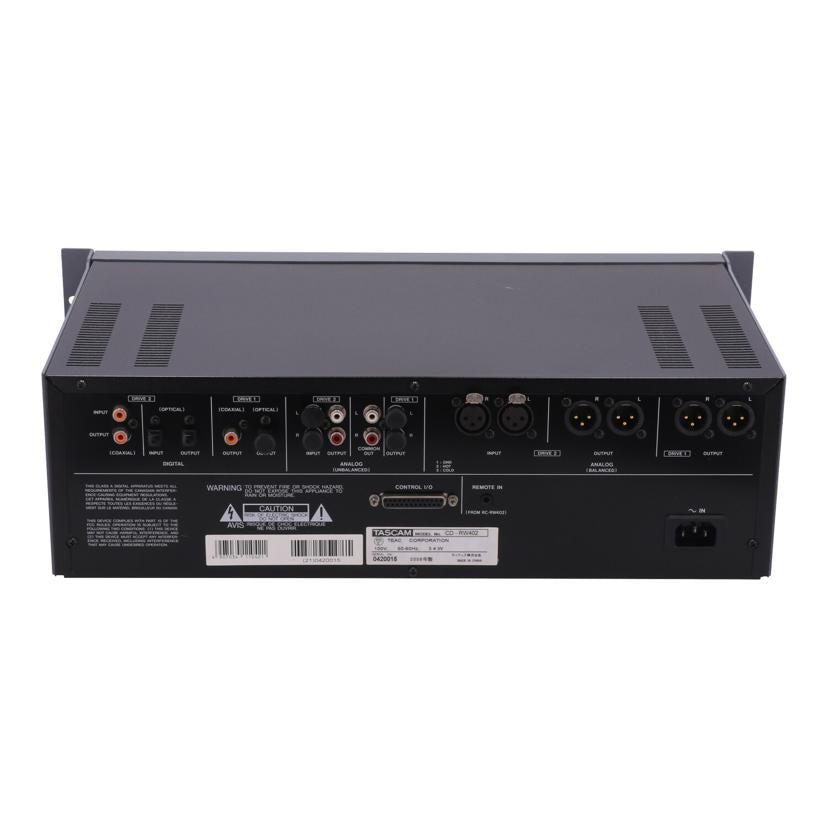 TASCAM タスカム/CDレコーダー　デュプリケーター/CD-RW402//0420015/Bランク/75