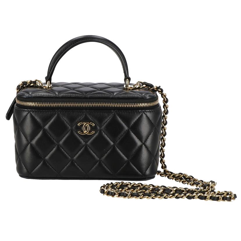 CHANEL シャネル/ラムスキン　バニティーチェ－ンショルダー　トップハンドル//H64*****/SAランク/70