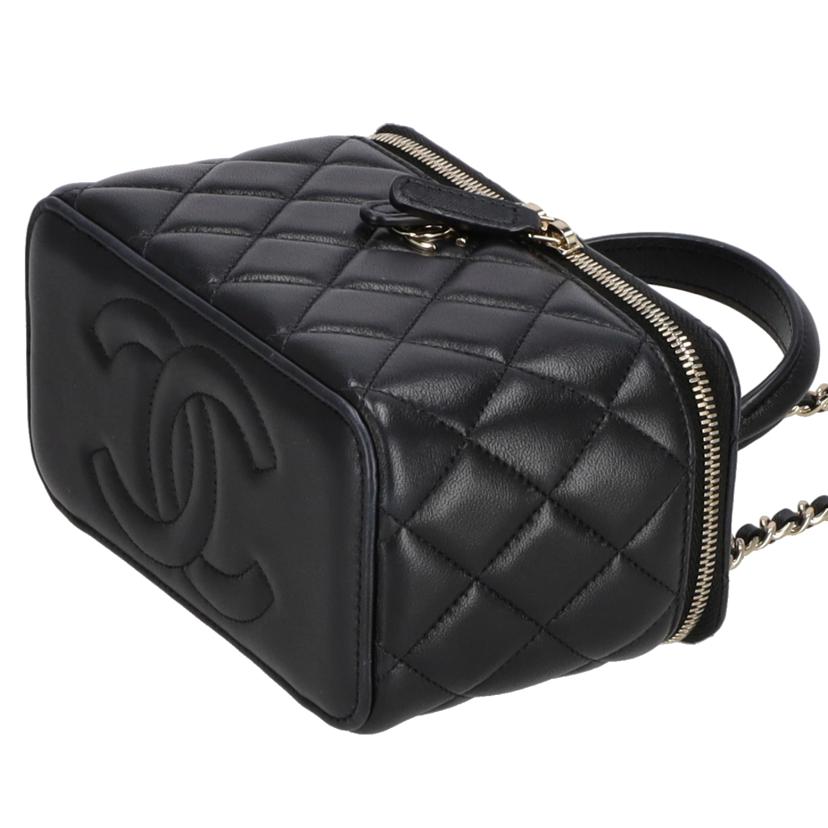 CHANEL シャネル/ラムスキン　バニティーチェ－ンショルダー　トップハンドル//H64*****/SAランク/70
